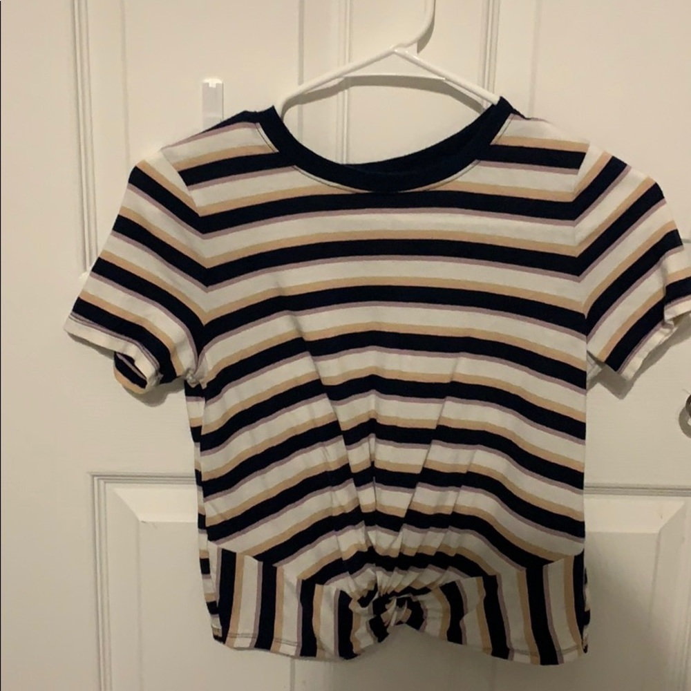 hollister striped tee shirt